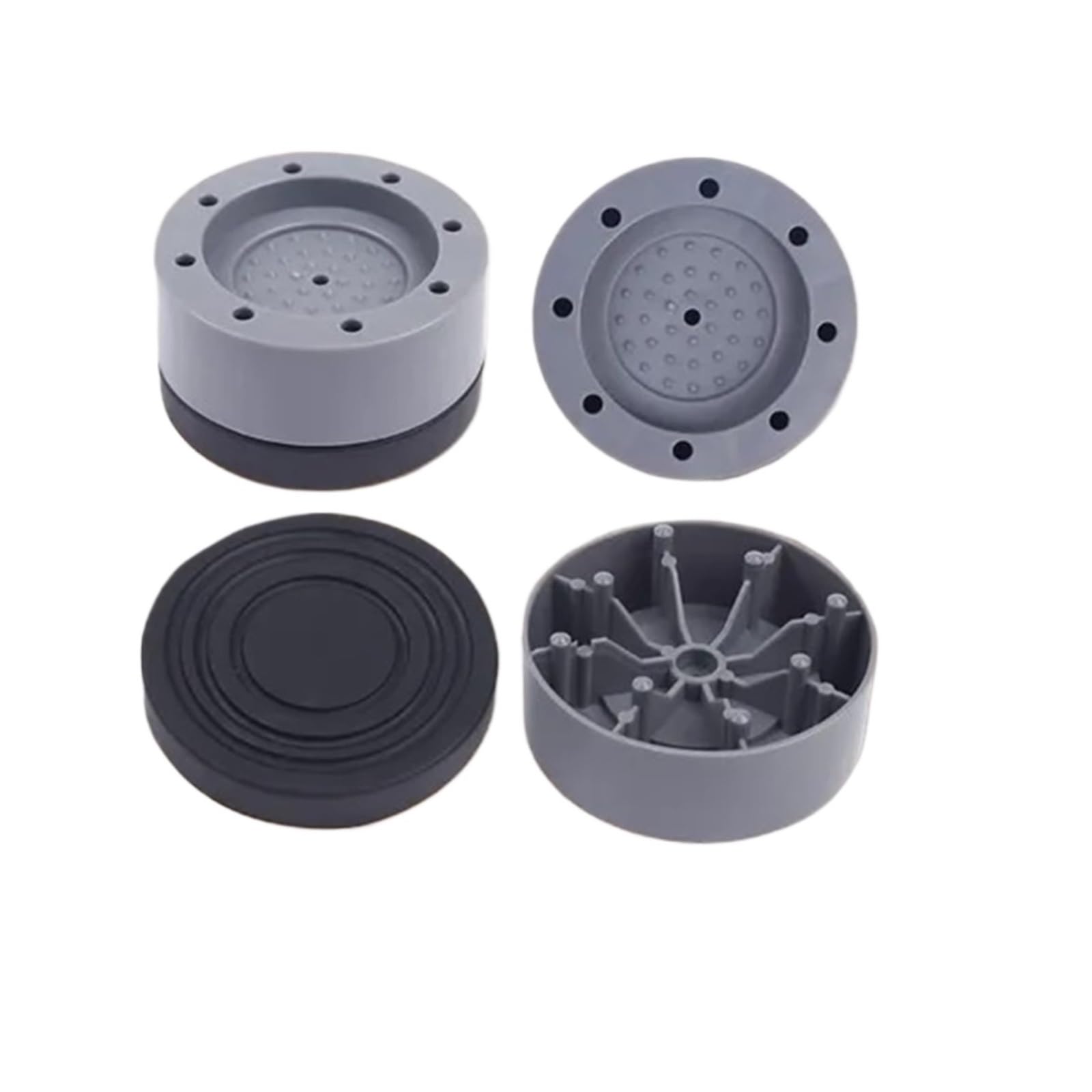 Almohadilla de soporte for lavadora, almohadilla goma for pies antivibración, 4 Uds(G new)