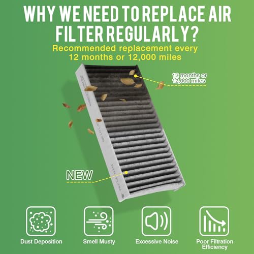 Image of Cabin & Engine Air Filter Fit for Honda Civic 2002-2005, CR-V 2002-2006, Element 2003-2006, Acura RSX 2002-2006 Activated Carbon Cabin Filter Replace#CF10135 17220-PNA-003 Car Accessories