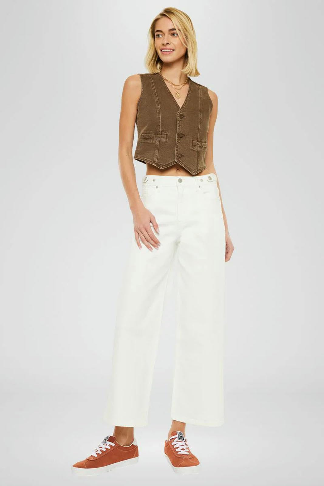 Damskie dżinsy vintage dla kobiet, luźne, z prostymi nogawkami, szerokie nogawki, białe