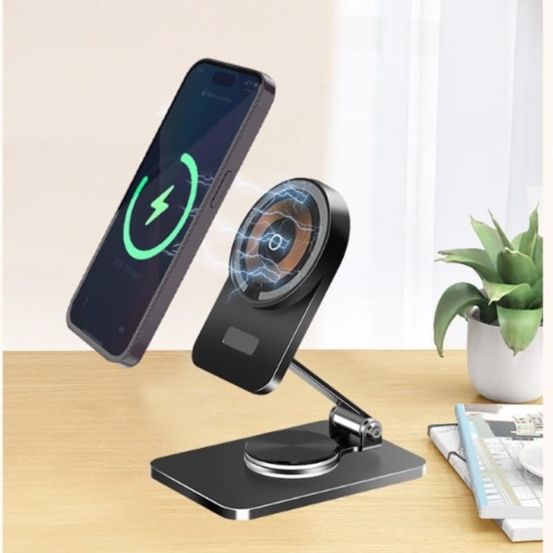 Aluminum Alloy Book Stand Black Reading Rack 360° Rotation Holder