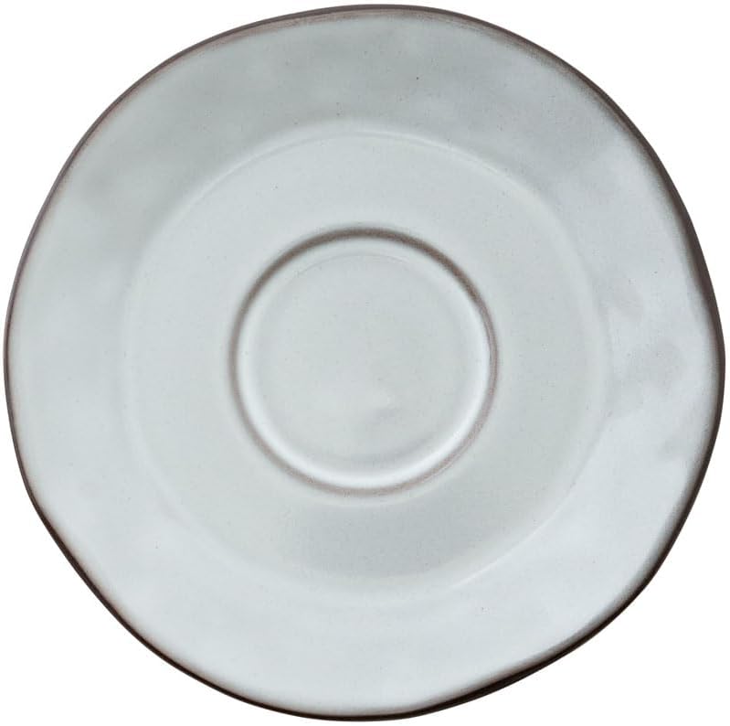 Koyo Pottery 13510055 Rafelm Smoke White Coffee Saucer, Dishwasher Safe, Made in Japan