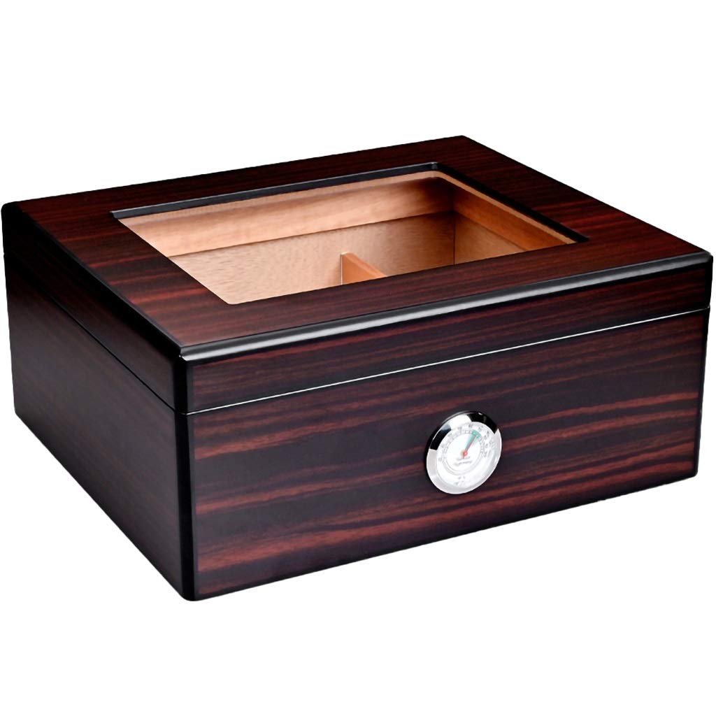 Buy Humidors Cigar Box Humidor Large Capacity Glass Top Cigar Humidor