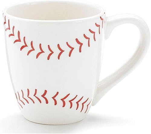 Taza de café de cerámica de béisbol de 13 onzas, gran regalo para fanáticos de los deportes