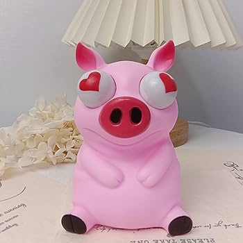 Amazon.co.jp: Lovehomily 目が飛び出すおもちゃ 手のひらサイズの子豚