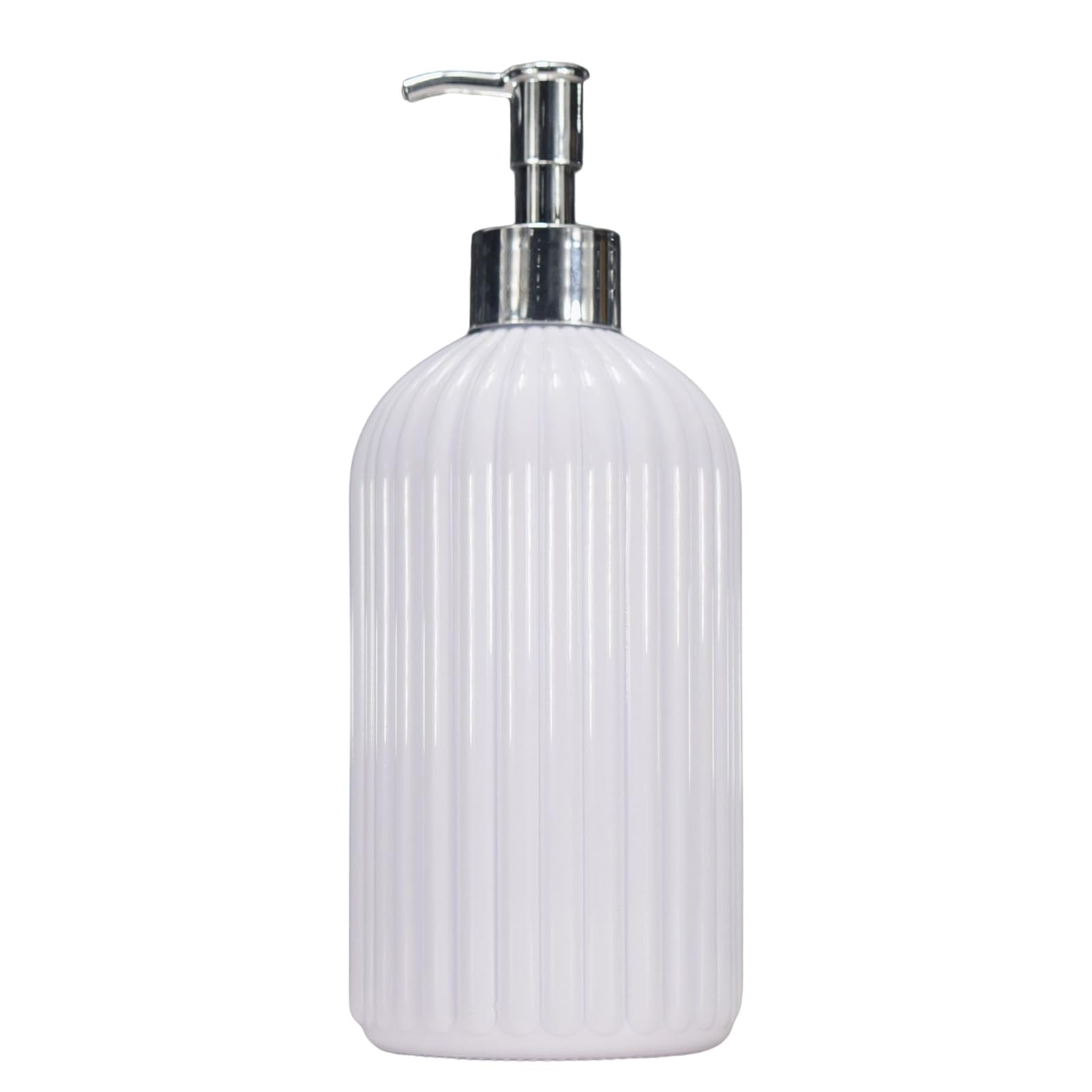 WEILWH 500ml Strips Soap Dispenser with Pump Refillable Bottle Shampoo Conditioner Lotion Body Wash Empty Container Hand Pump Bottle