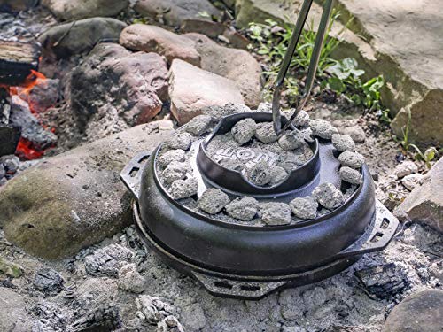 Lodge Pre-Seasoned Cast Iron Cook-It-All Set, 14 Inches - image 7