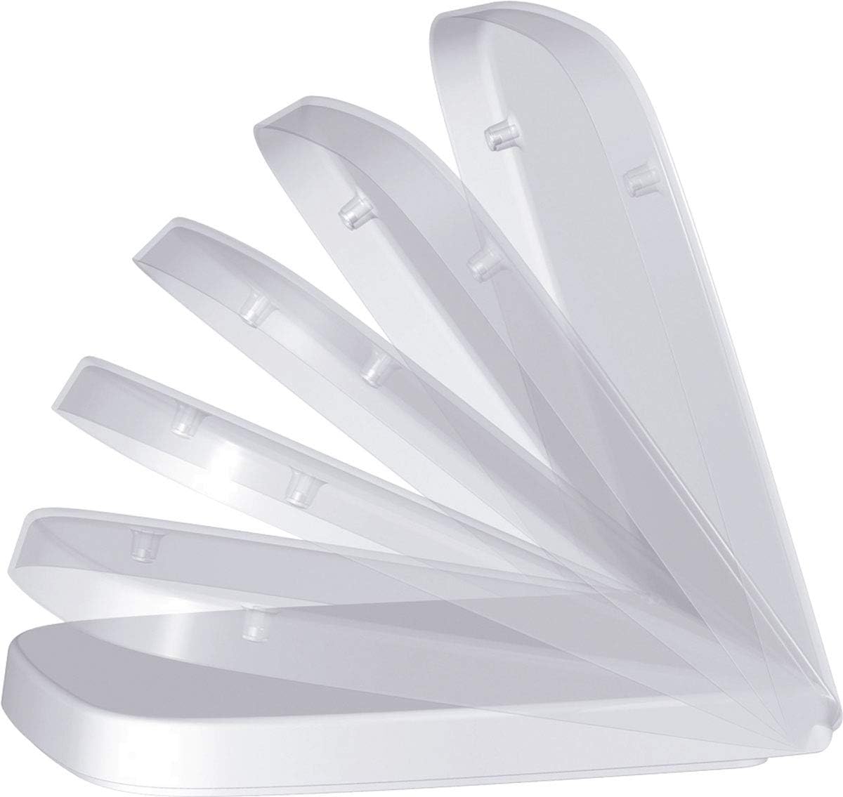 Avoner P Pagette Toilet Seat for Keramag Renova No. 1 Comprimo New, Weiß (mit Absenkautomatik), 45.2 x 37 x 5.8 Centimeters
