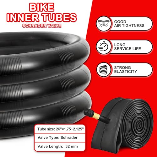 2 Pack 26 inch Bike Tires – 26 × 1.95 inch Folding