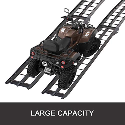 image for BestEquip Aluminum Ramps 9FT x 11.25 Inch ATV Ramps 1200LBS Capacity T