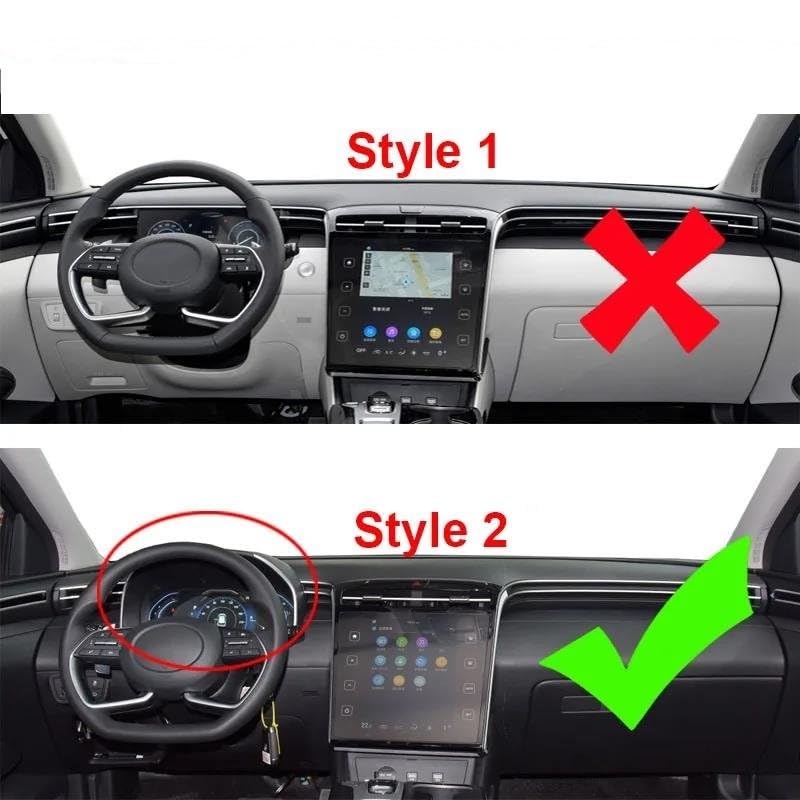 Autodashboardhoes, voor Hyundai Tucson NX4 2021-2022 tapijtdashmat