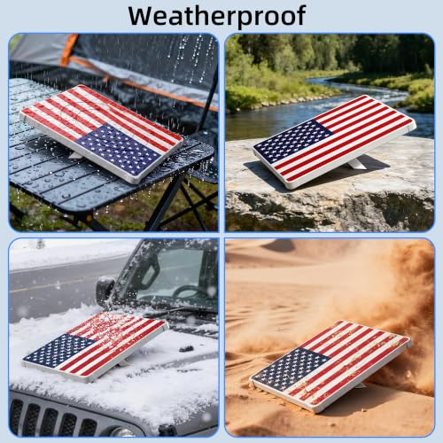 Image of Starlink Mini Protective Cover, Hailproof Liquid Silicone Case, Flag | Waterproof Anti-Scratch Silicone Protective Cover, Starlink Mini Accessory for Roof Mount, Car & RV Camping