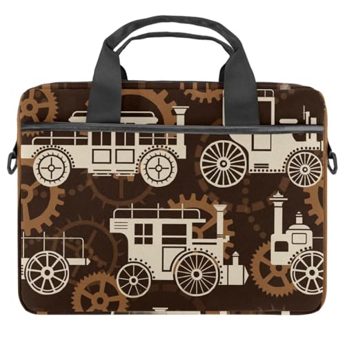 Maletín bandolera retro Steampunk funda ordenador 13.3 pulgadas maleta portátil