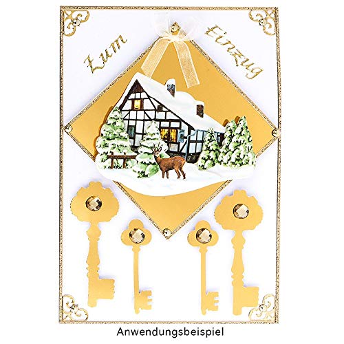 Fustella Jumbo A Forma Di Chiave Per Carta - Perforatrice Per Biglietti Fai Da Te, Matrimoni E Feste - Foto 7