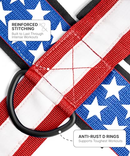 Image of DMoose Fitness Neck Harness for Weight Lifting, Resistance Training, or Injury Recovery with Long Steel Chain, Improve Muscle Strength (American, with Support Strap)