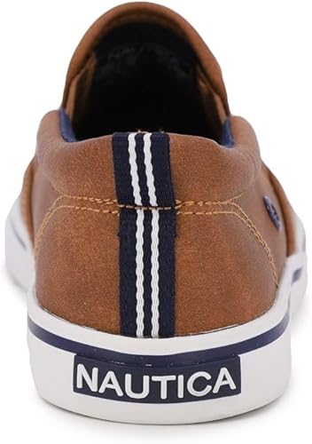 Miniatura 4 de Nautica Akeley - Tenis para niños sin cordones para jóvenes y niños (niños grandes, pequeños y bebés)