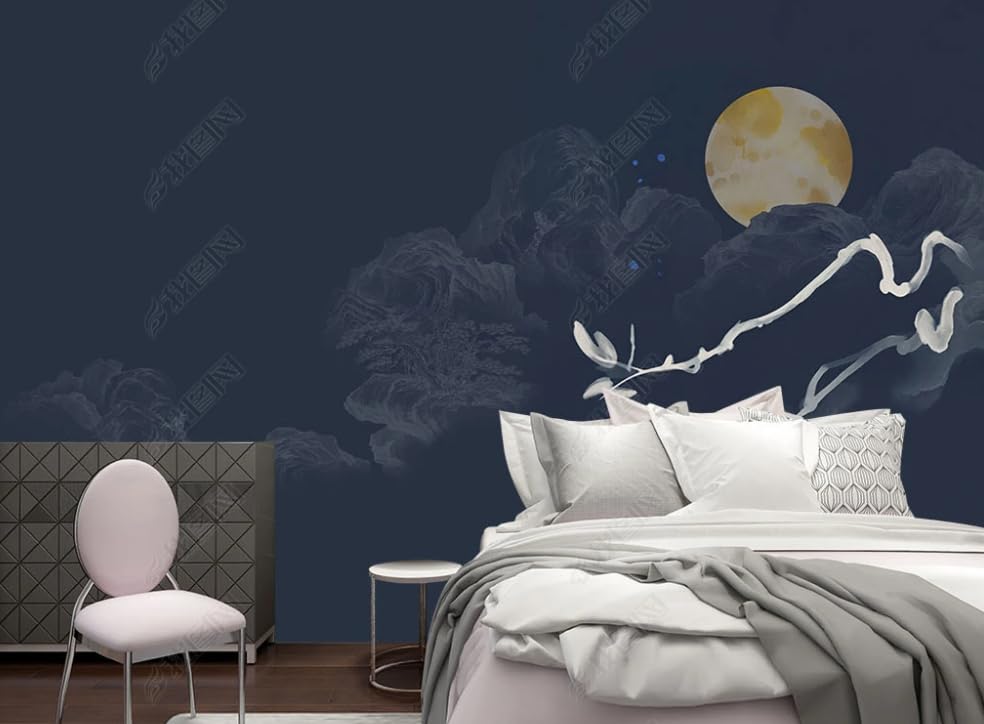 Papier peint intissé salon et chambre pour créer un mur zen