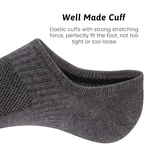 COOVAN Mens No Show Socks Cotton Thin Low Cut Invisible Short Casual Men Non Slip Casual Socks (7 Pairs)3