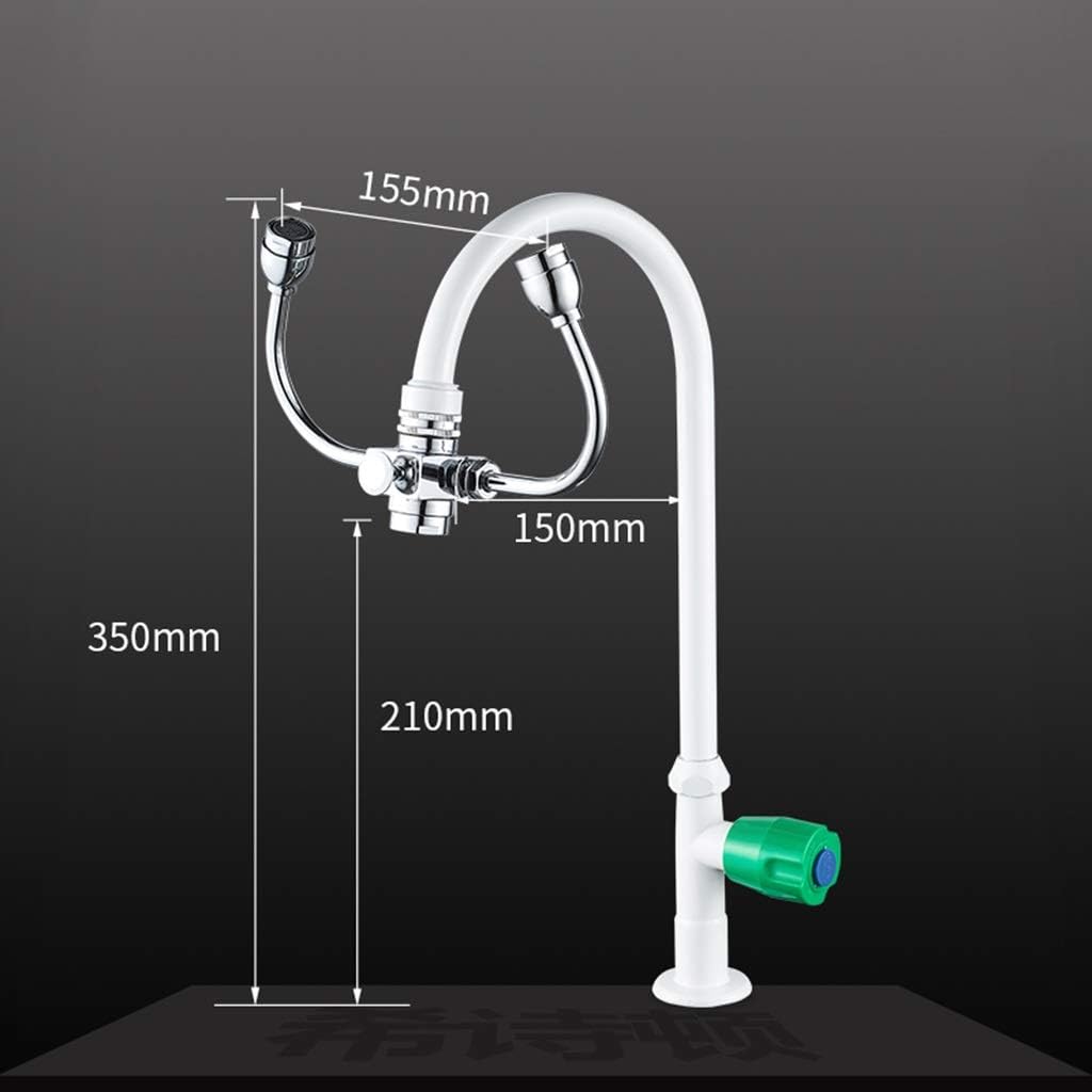 Adjustable Hose Eye Washer, Emergency Eyewash Station Handheld Eye Flush Copper Security Shower for Lab and Industrial Use, Style 1