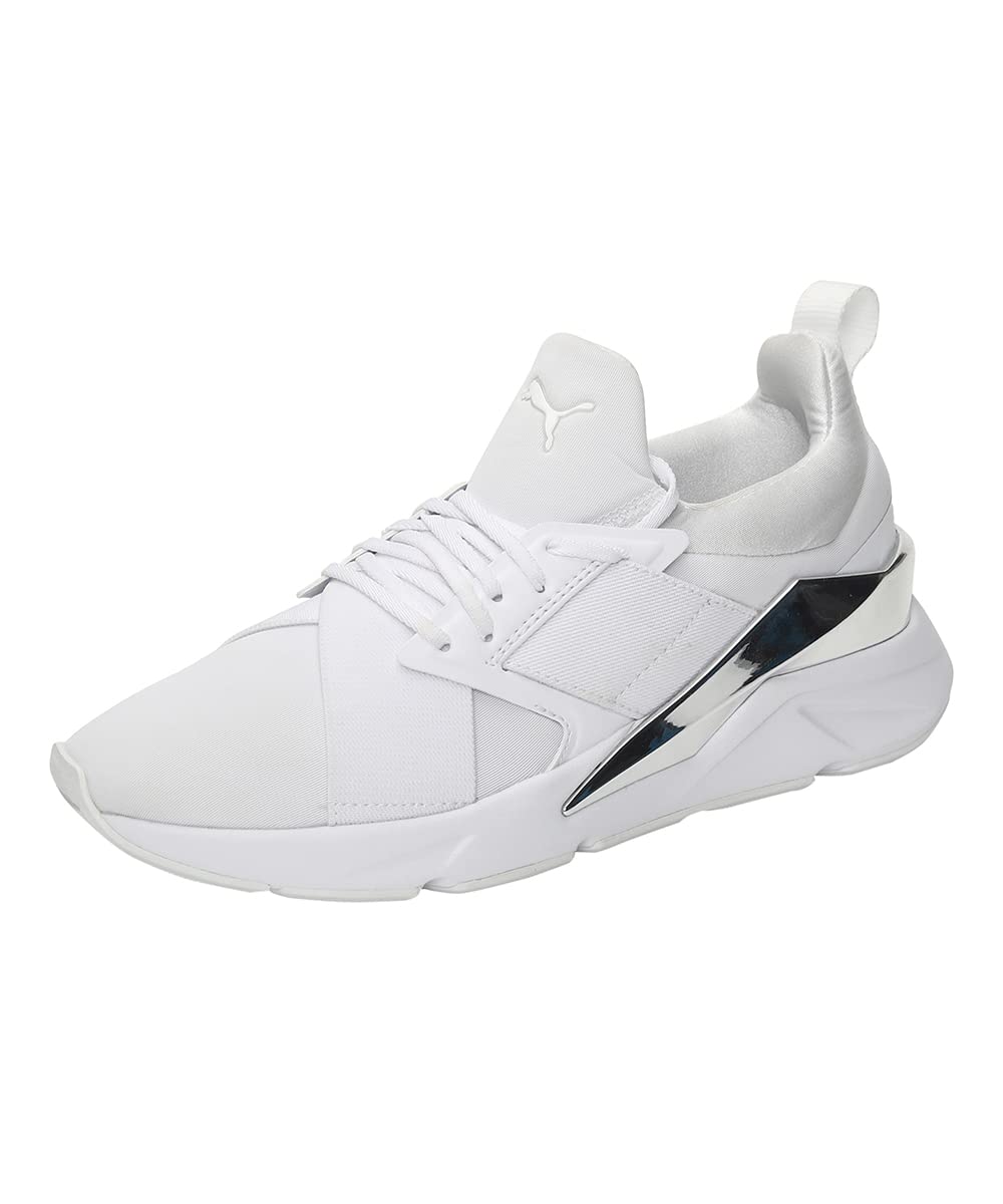 Puma Womens Muse X5 Metal WNS White-Silver Sneaker - 4.5 UK (38395402) (B096X48KLB) Amazon Price History, Amazon Price Tracker