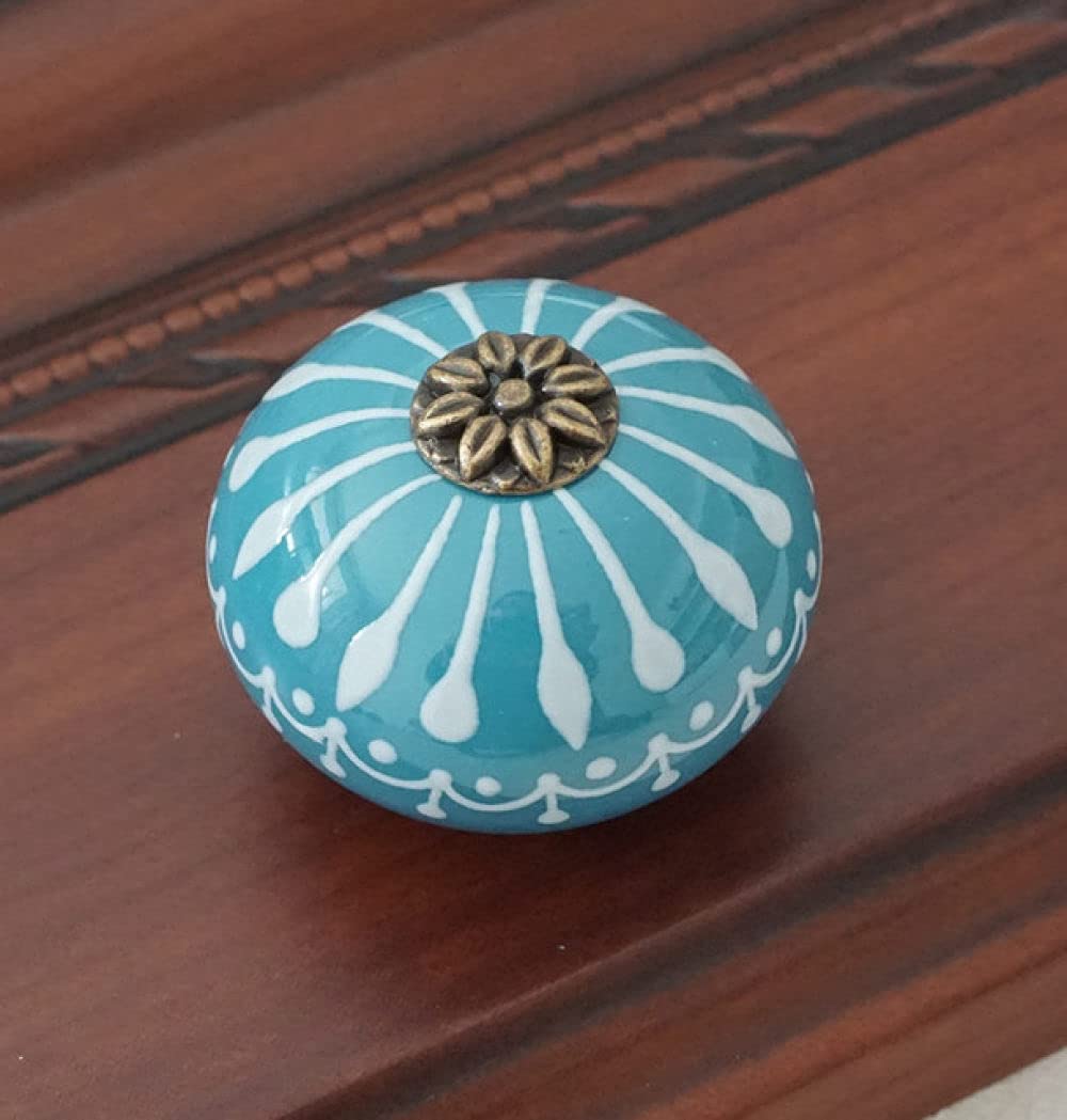 Bouton en céramique gris clair pour commode et armoire de cuisine