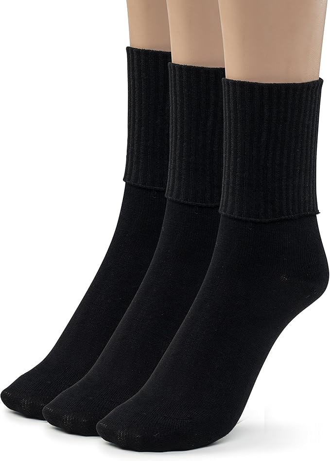 Image of Silky Toes Womens Soft Rayon from Bamboo Socks | 3-6 Pairs Breathable Seamless Toe Crew Socks | Casual Dress Womans Socks