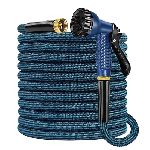 25FT Ultra-Flexible Garden Hose, No-Kink No-Twist Design with 7-Function Spray...