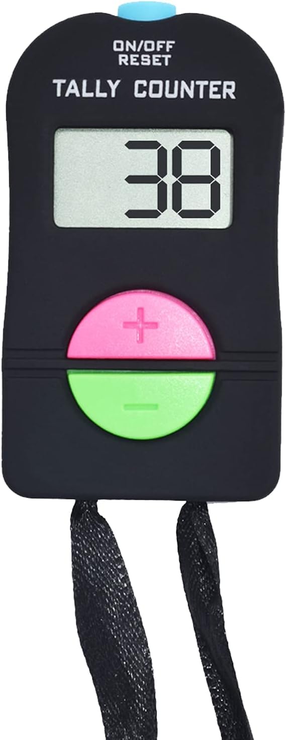 LABART Electronic Hand Clicker Counter,Easy to Operate Tally Counter, Supermarket People Flow Manual Additio Subtraction Counter Clicker,for Golf/Football Sports