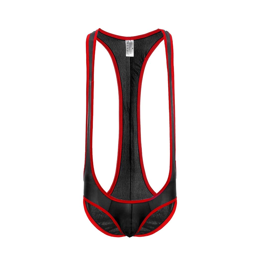 Body da uomo, sexy, mankini, traspirante, perizoma, biancheria intima wrestling singlet leotard da uomo, perizoma, slip, tuta elasticizzata