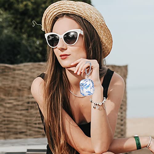 Airpods 3 Case Cover, Qingqing Compatible With Protective Clear Floral Case Cover With Keychain Airpods 3Rd Generation Charging Case (2021 Released), Shockproof And Skin-Friendly, Front Led Visible #TOP5