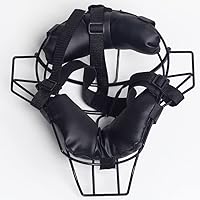 Vista 4 de Máscara facial de béisbol y softbol para máxima protección, protector de cabeza de acero de estilo tradicional con almohadilla de espuma