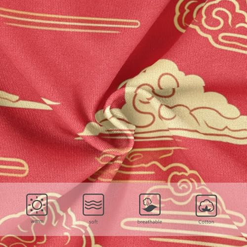 Golden Cloud Pattern Art Girls' Underwear for Daily Wear Comfort Underwear for Toddlers in Sizes 2T,3T, 4T, 5T, 6Y and 8Y3