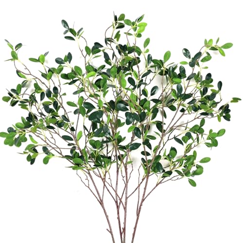 Recopilación y reviews de Jarrones decorativos jardín los mejores 5. 33 CEWOR - Ramas de oliva para jarrones, 4 paquetes, tallos de vegetación artificial, 43.3 pulgadas, ramas de vegetación falsas para relleno de jarrones, jardín, oficina, hogar...