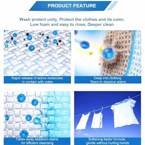 Image of Laundry Detergent Pods for Washing Machine, Powerful Stain Removal & Fresh Fragrance, Top & Front Load Compatible, Multi-Color Magic Capsules, Pack of 100 Pods
