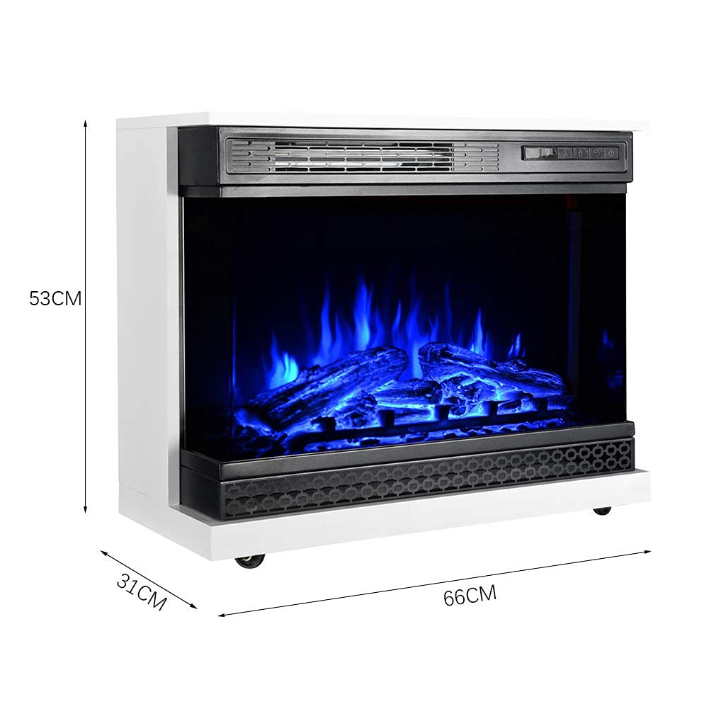 INMOZATA Electric Fire with Surround Freestanding Electric Fireplace