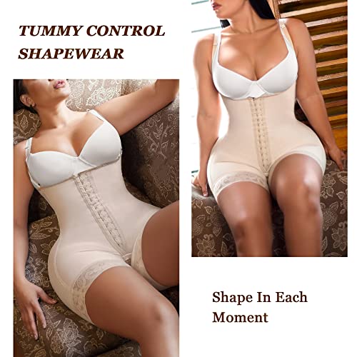 Image of YIANNA Fajas Colombianas Shapewear for Women Tummy Control Post Surgery Compression Garment with Zipper Crotch