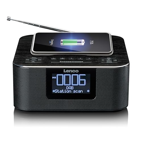 Radio-réveil DAB+ Lenco CR-650 pour charger son smartphone sans fil et sans bruit