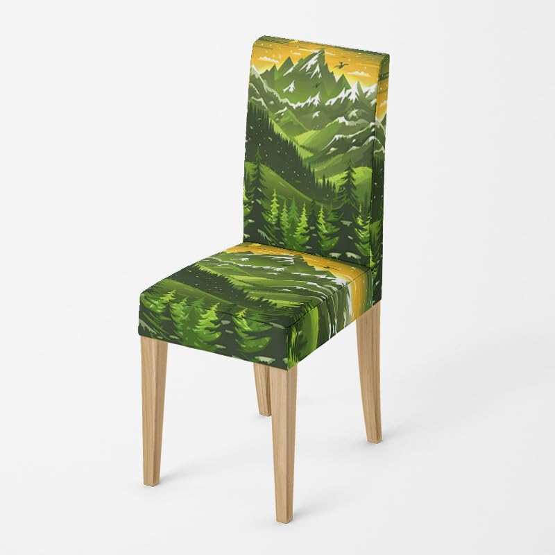 Housse de chaise lavable amovible et moderne pour salle à manger