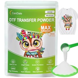 CenDale 1000 g weißes DTF-Transferpulver