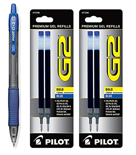 Pilot G2 Retráctil Premium Gel Azul Negrita miniatura 1