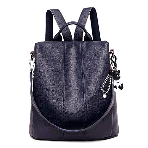 AINUOEY Mujer Bolsos Mochila Vestir Antirobo Pequeña Casual Bandolera Cuero Hombro Piel