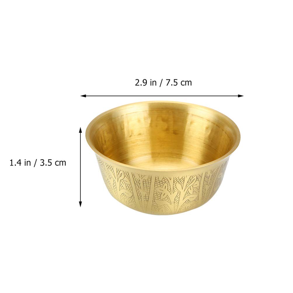 BESPORTBLE Copper Offering Bowl Buddhist Bowl for Meditation Supplies