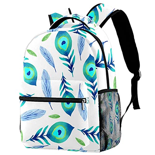 Sac à dos voyage enfant paon pour soulager le dos et s'hydrater