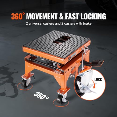 Vevor 350 LBS FOOT-OPERATED MOTORCYCLE JACK Hydraulic Motorcycle Lift Jack Table thumb #5
