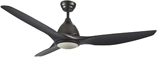 LUXAIRE 1630 mm Designer Fan with LED Light and Remote (64", Matt Black) Price In India