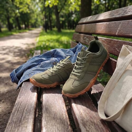 Image of Women's Barefoot Sneakers Wide Toe Box Zero Drop Sneakers | Breathable Lightweight Non-Slip Shoes for Gym Training, Trail Running, Hiking & Daily Walking