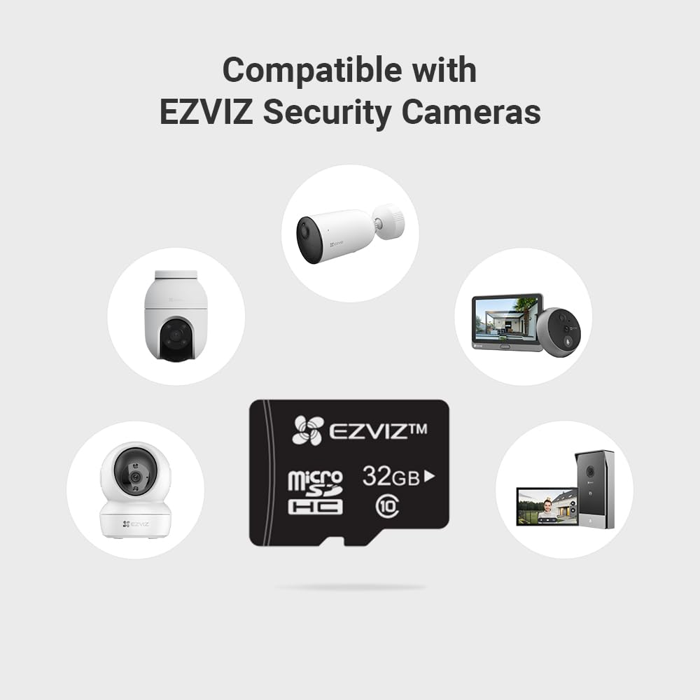 Scheda di memoria microSD Ezviz 32GB High Endurance per il monitoraggio
