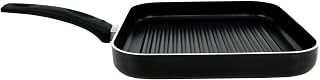 IMUSA USA IMU-30026 Square Griddle with Ridges 10.5-Inch, Black