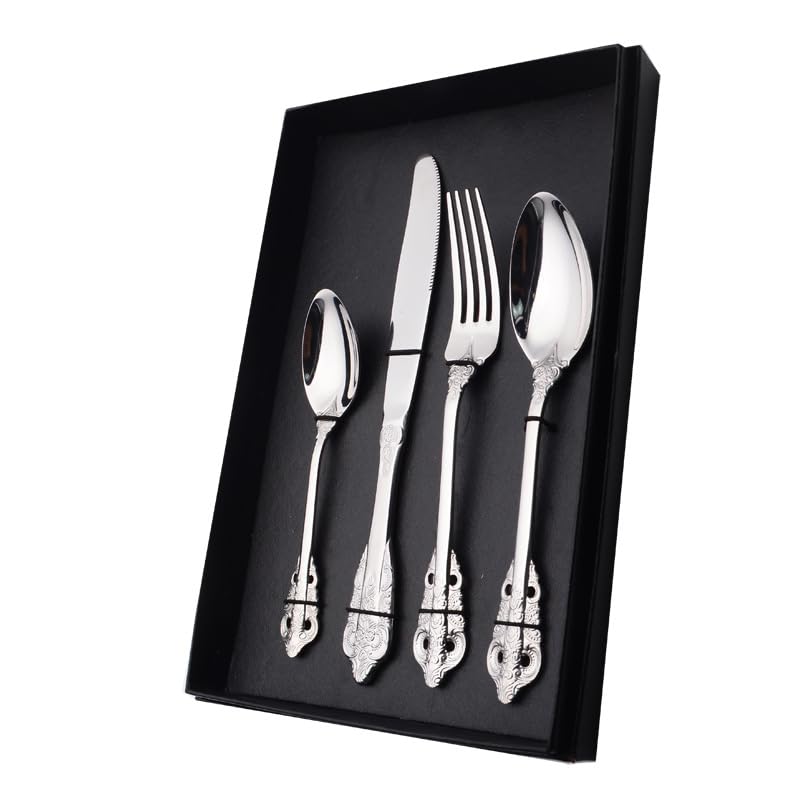 Set Cuchillos Cocina 4 Piezas Acero Inox