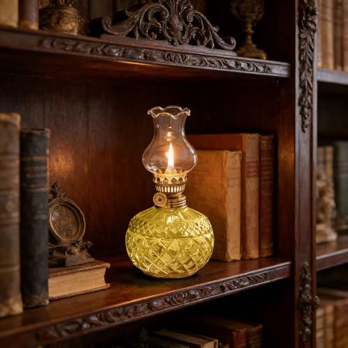 Vintage Oil Lamp & Glass Cover, Decorative Candle Holders, Kerosene Lantern - image 4