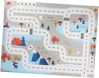SHOWERORO Tapete De Jogo De Tráfego Infantil Tapete De Chão Para Bebê Tapete De Engatinhar Para Bebê Mapa De Tráfego Tapete De Jogo Tapete De Bebê Intertravado Brinquedos Infantis Carros De